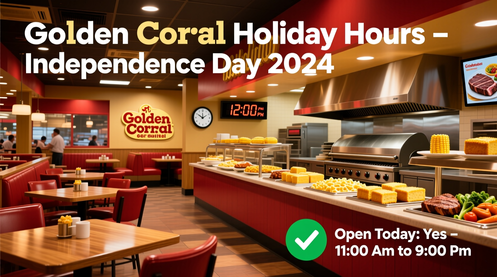 is golden corral open on the 4th of july