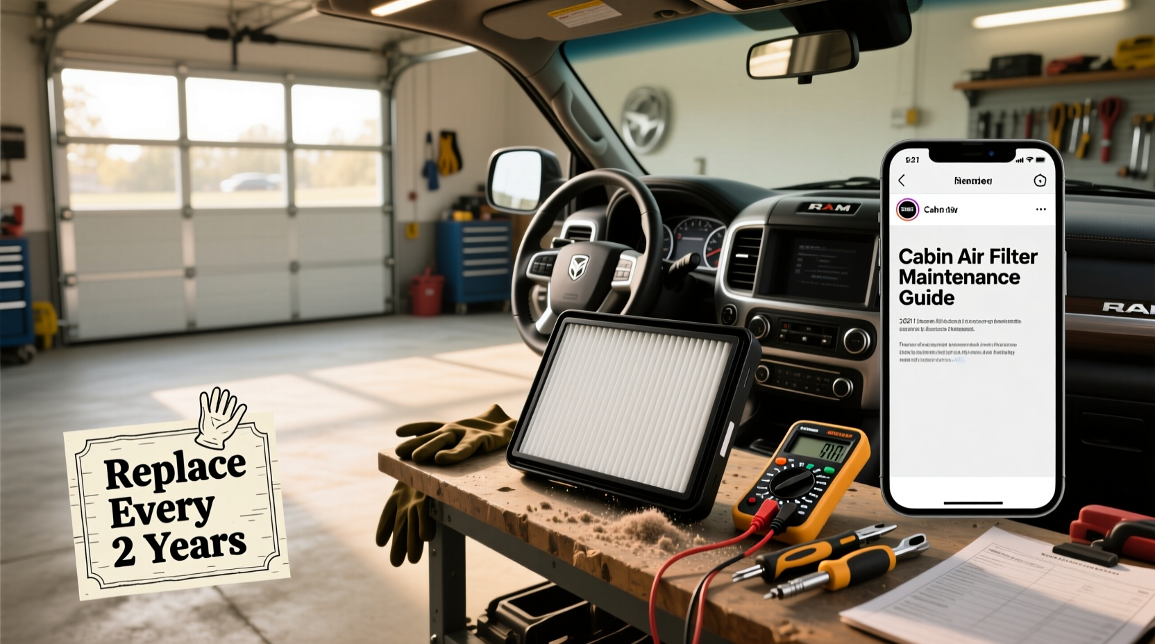 Cabin Air Filter Replacement Guide for 2021 Ram 1500