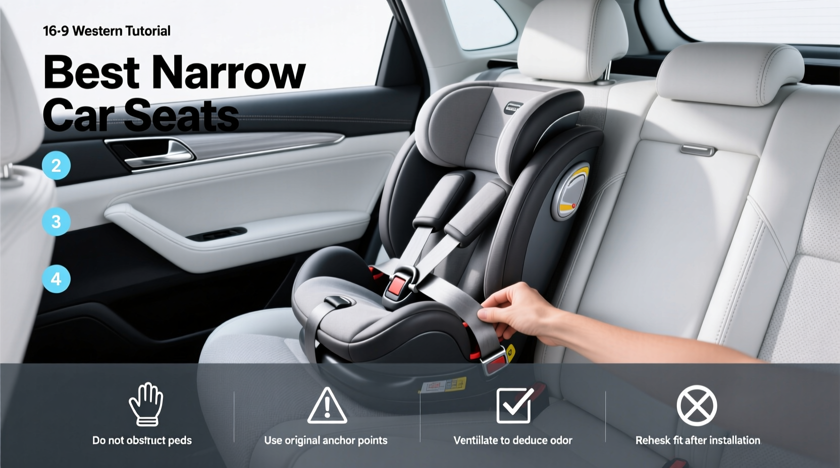 best narrow car seats