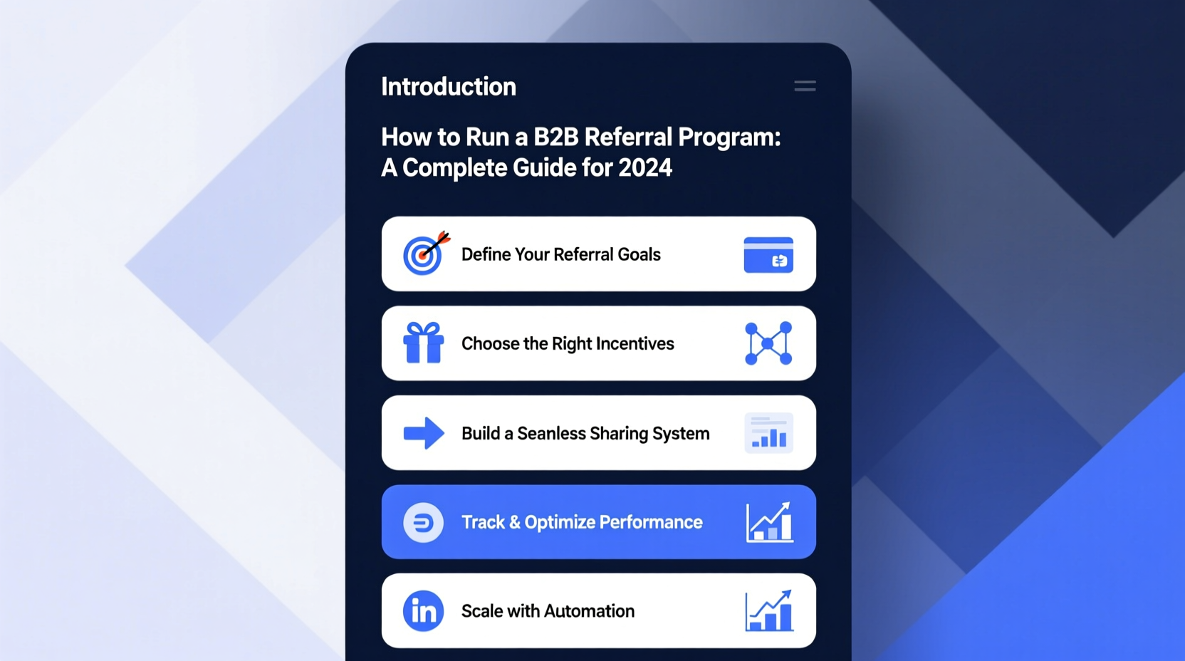 how to run a b2b referral program