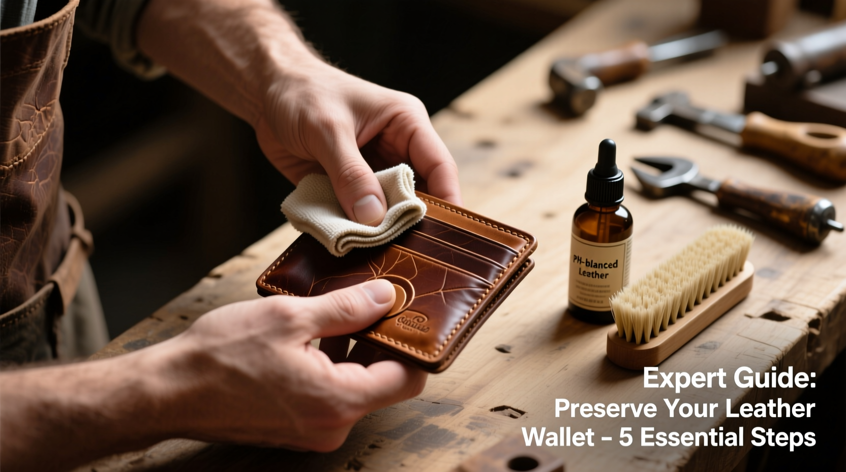 expert guide how to clean a leather wallet to preserve its durability and style