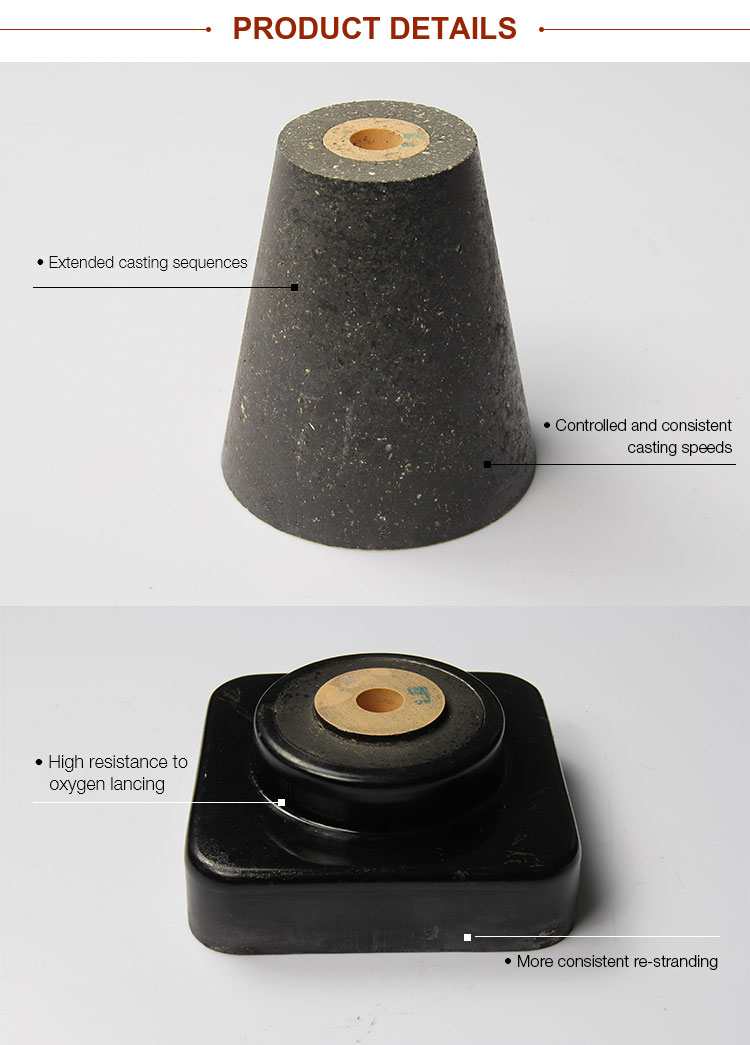 sales anti-clogging high quality Tundish nozzles for continuous casting of steel billets