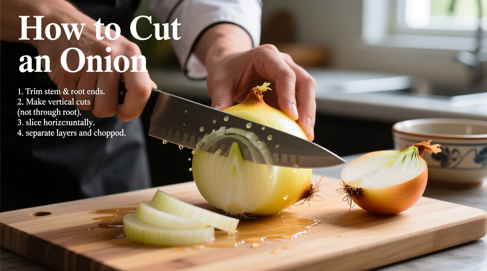 how do you cut an onion