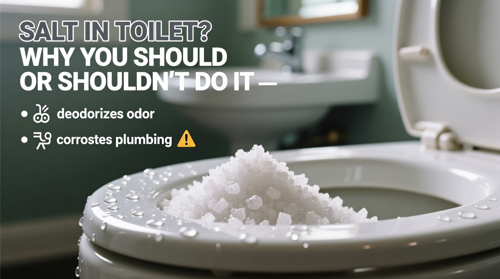salt in toilet why you should or shouldnt do it