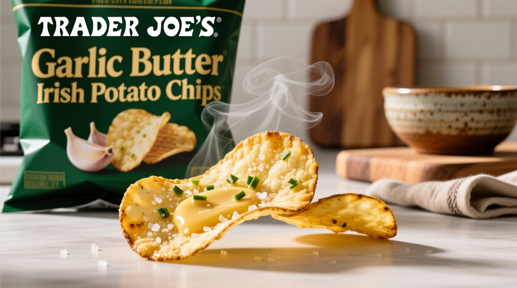 trader joe s garlic butter irish potato chips