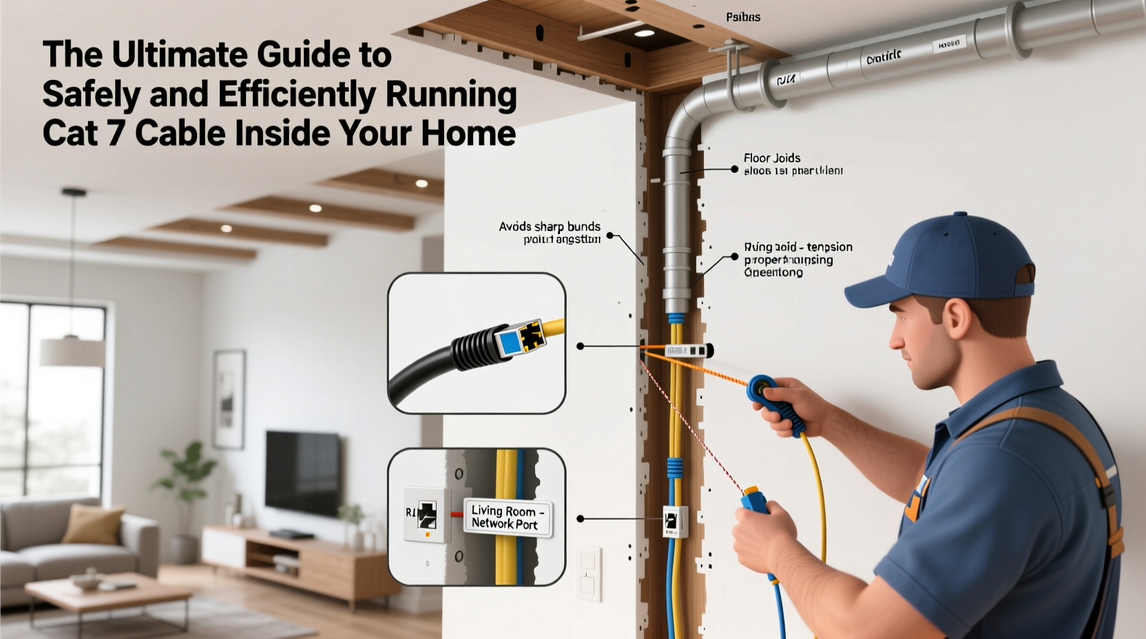 the ultimate guide to safely and efficiently running cat 7 cable inside your home