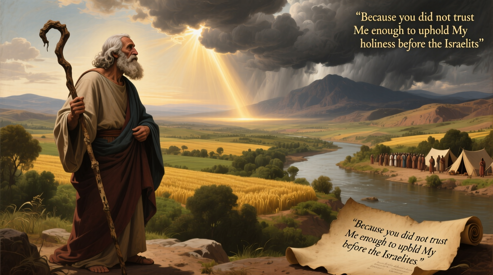 why didnt moses enter the promised land reasons insights