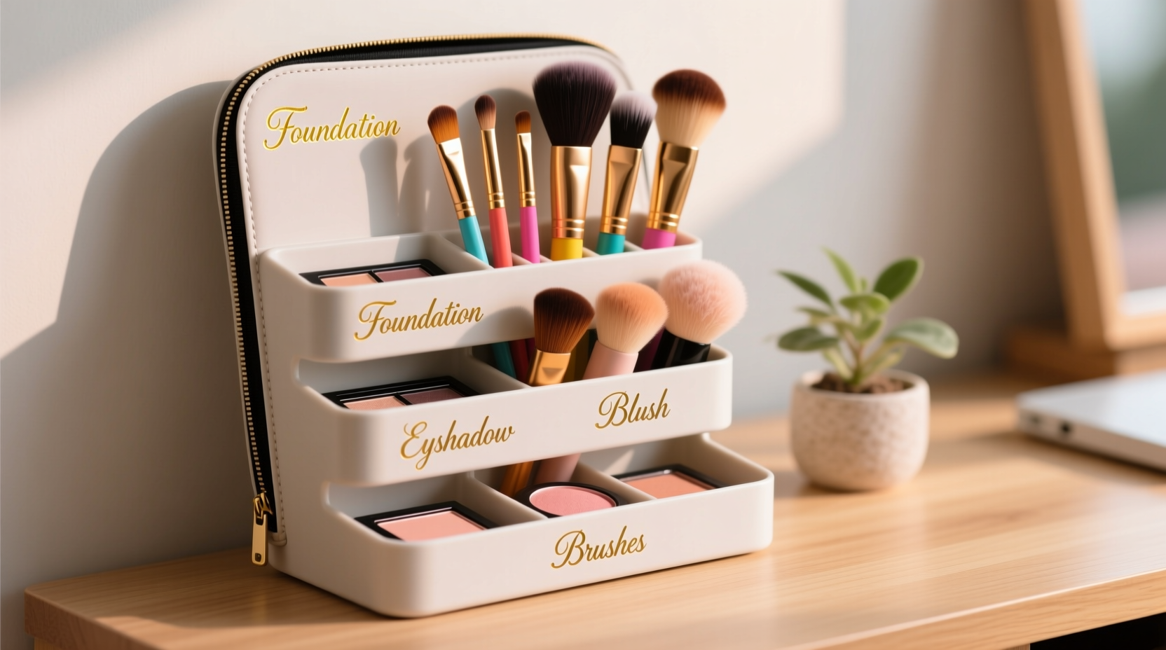 creative and practical ways to store makeup brushes using a pencil case organizer