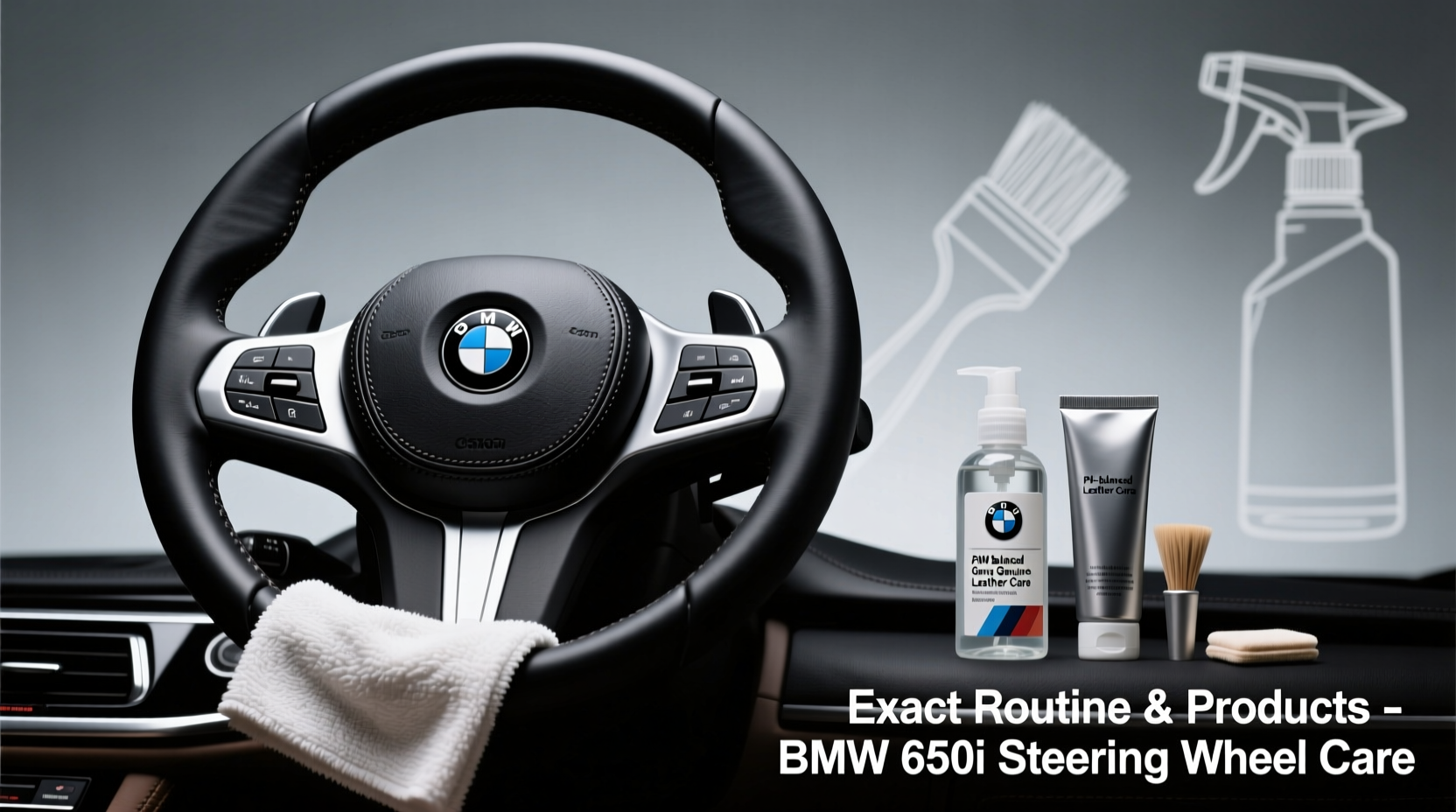 bmw 650i leather wheel care