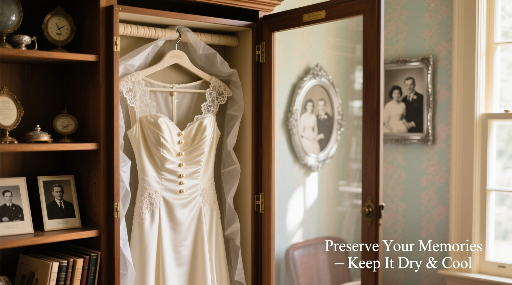how to preserve your wedding dress