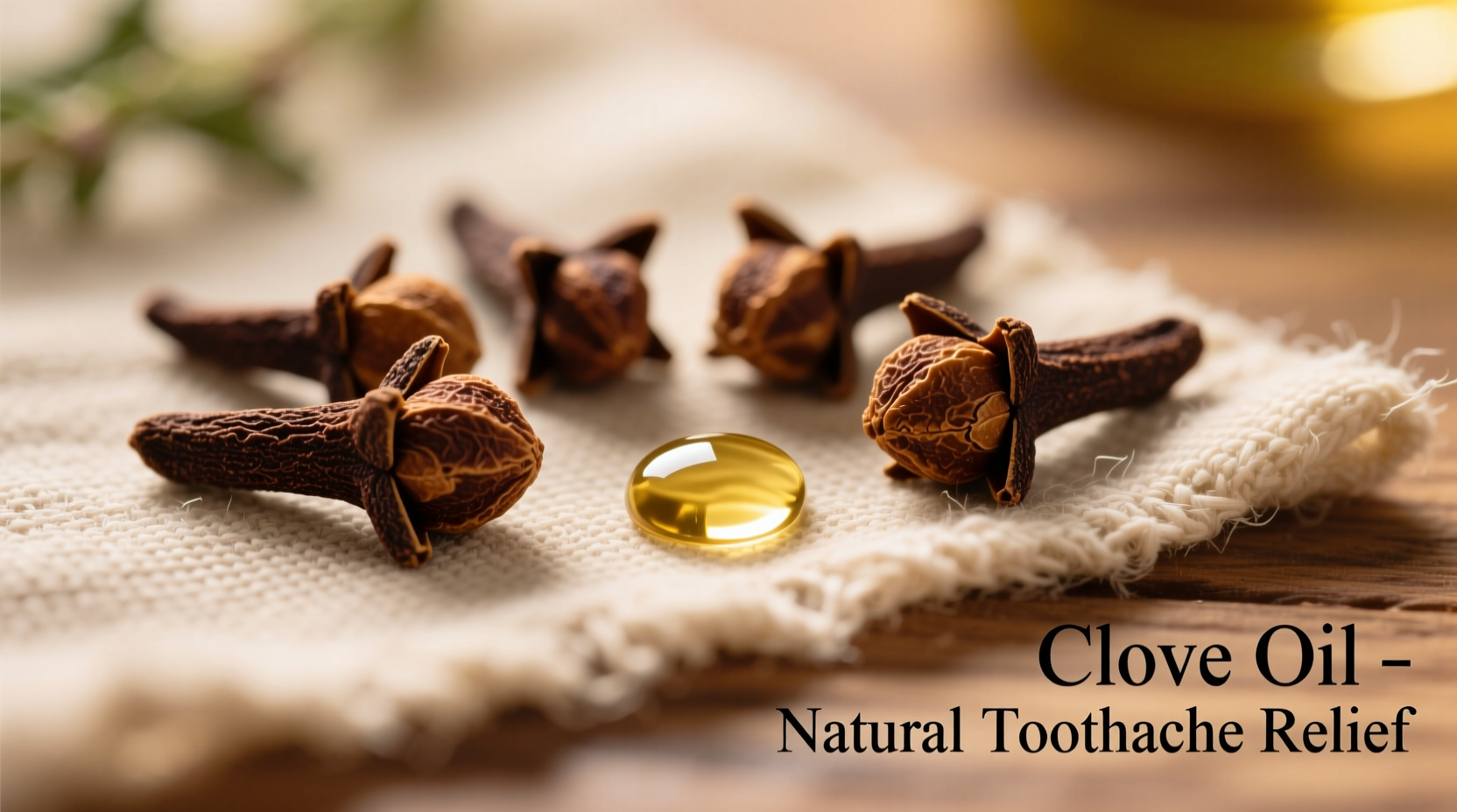 Whole cloves and clove oil for temporary toothache relief