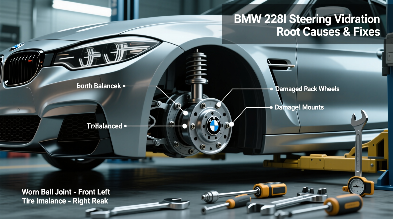 bmw 328i steering vibration diagnosis