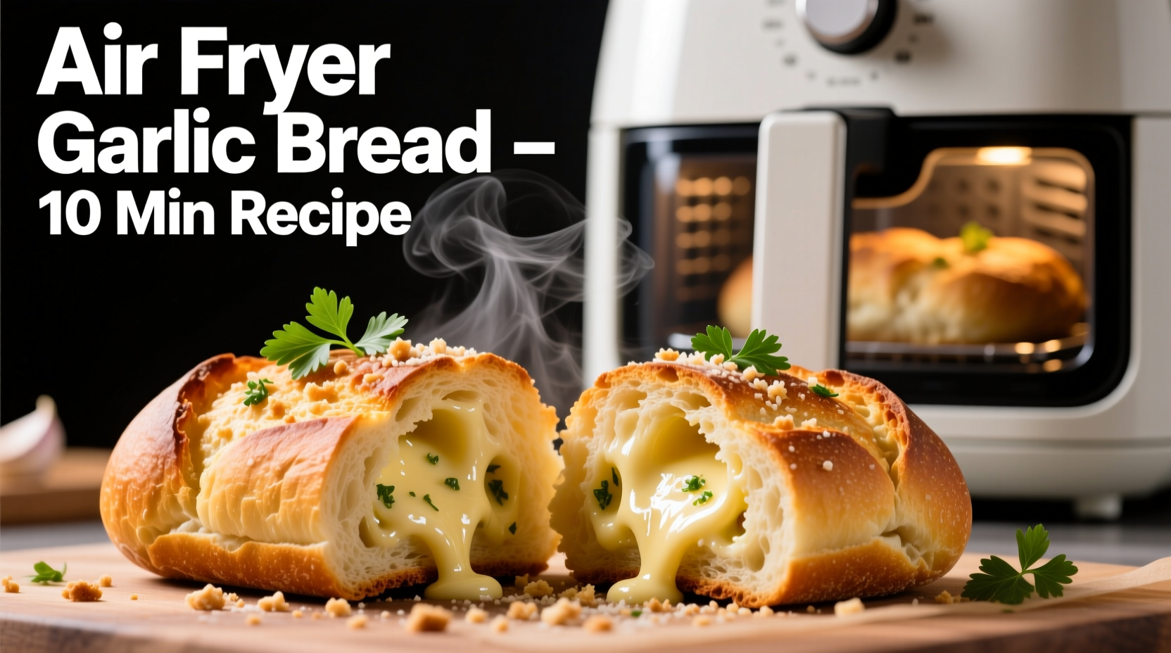 Perfect Air Fryer Garlic Bread Recipe in 10 Minutes