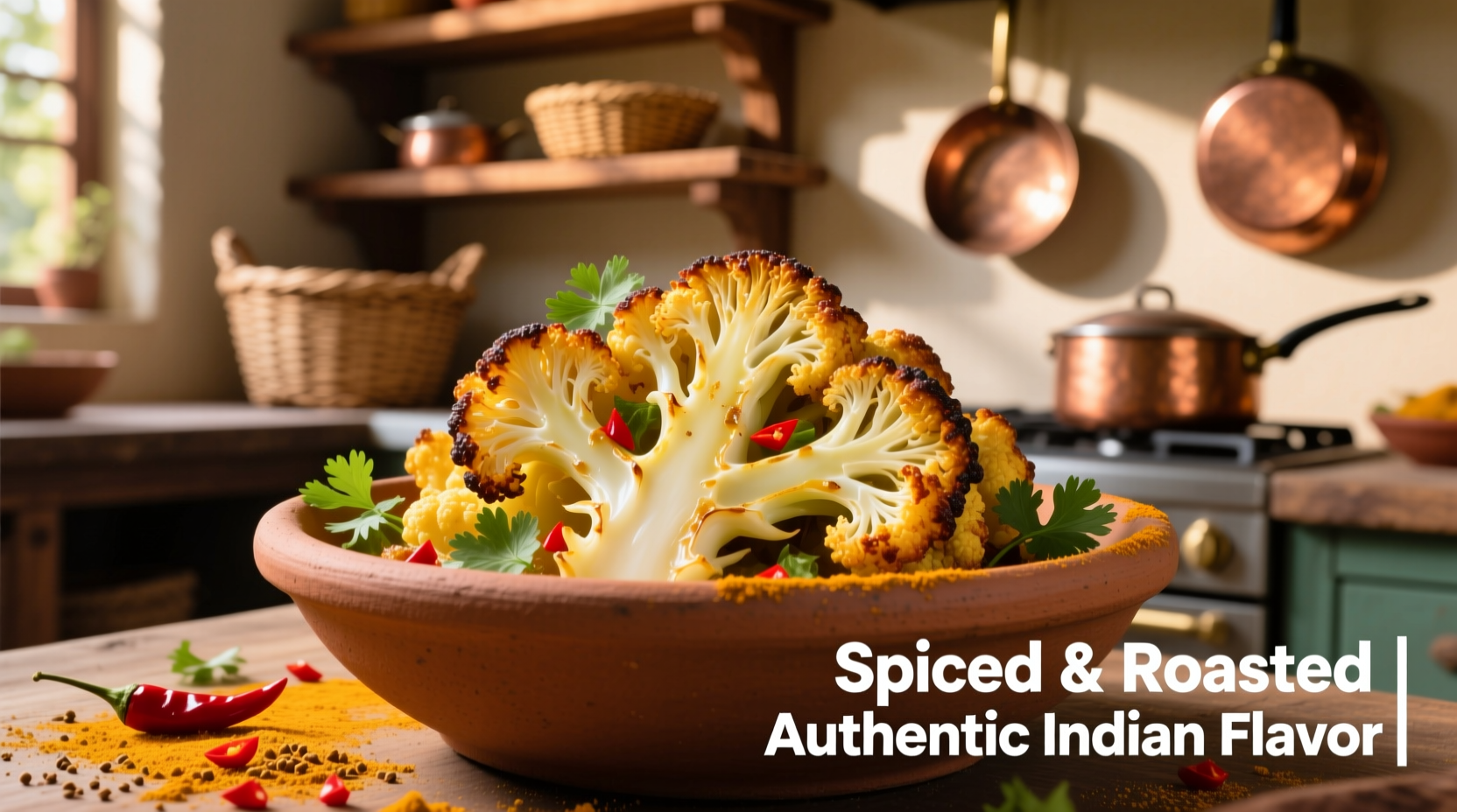 indian roasted cauliflower