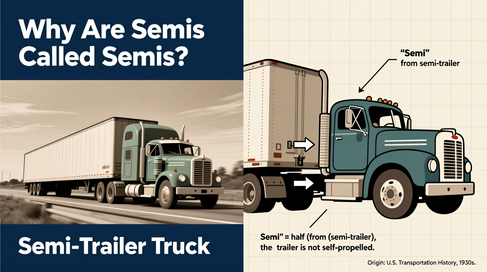 why are semis called semis unpacking the name origin