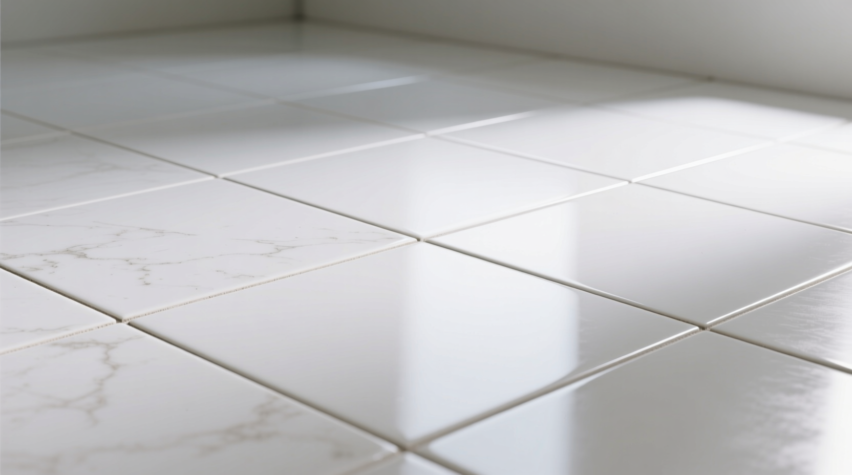 clean porcelain floor tile