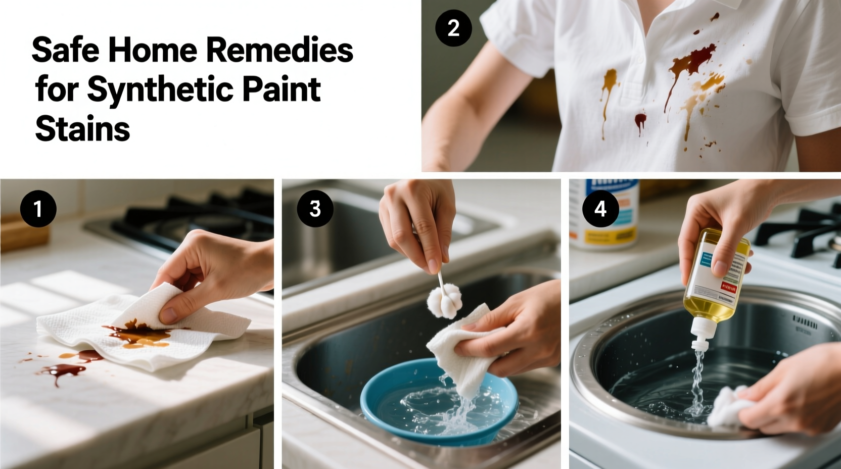 effective methods to safely remove synthetic paint stains from clothes at home