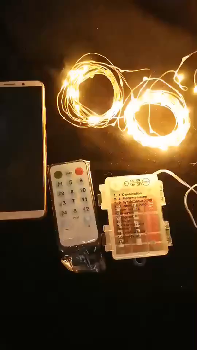 Fairy String Lights 33ft 100 LED Battery & USB Powered, Waterproof Twinkle Lights With Remote & Timer, 8 Modes For Indoor Outdoor Christmas Tree Bedroom Wedding Party Decor (Warm White)