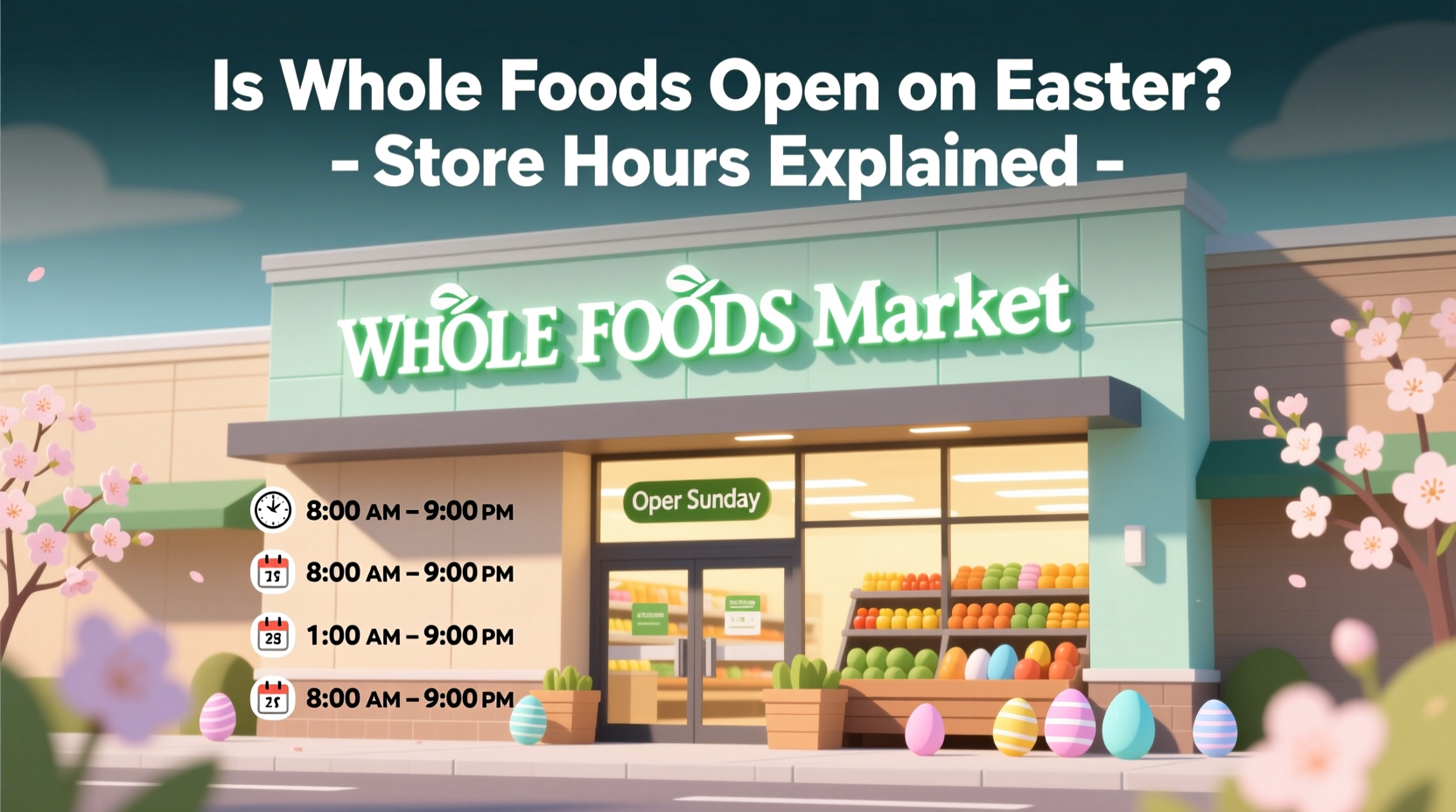 is wholefoods open on easter