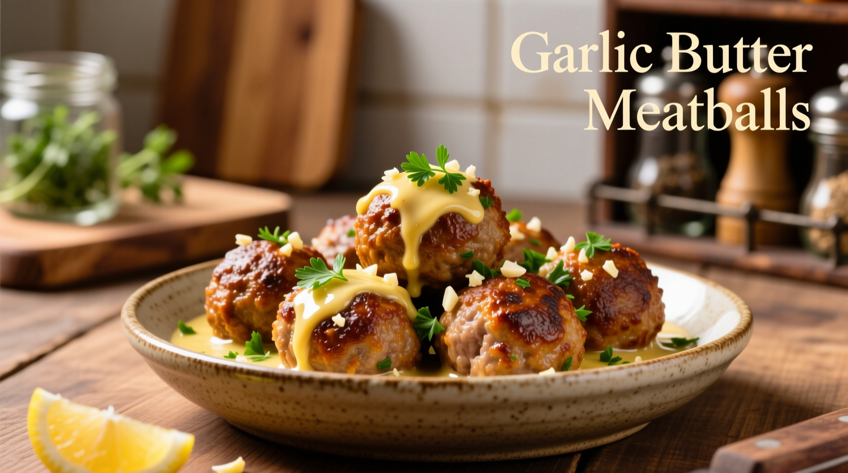 garlic butter meatballs