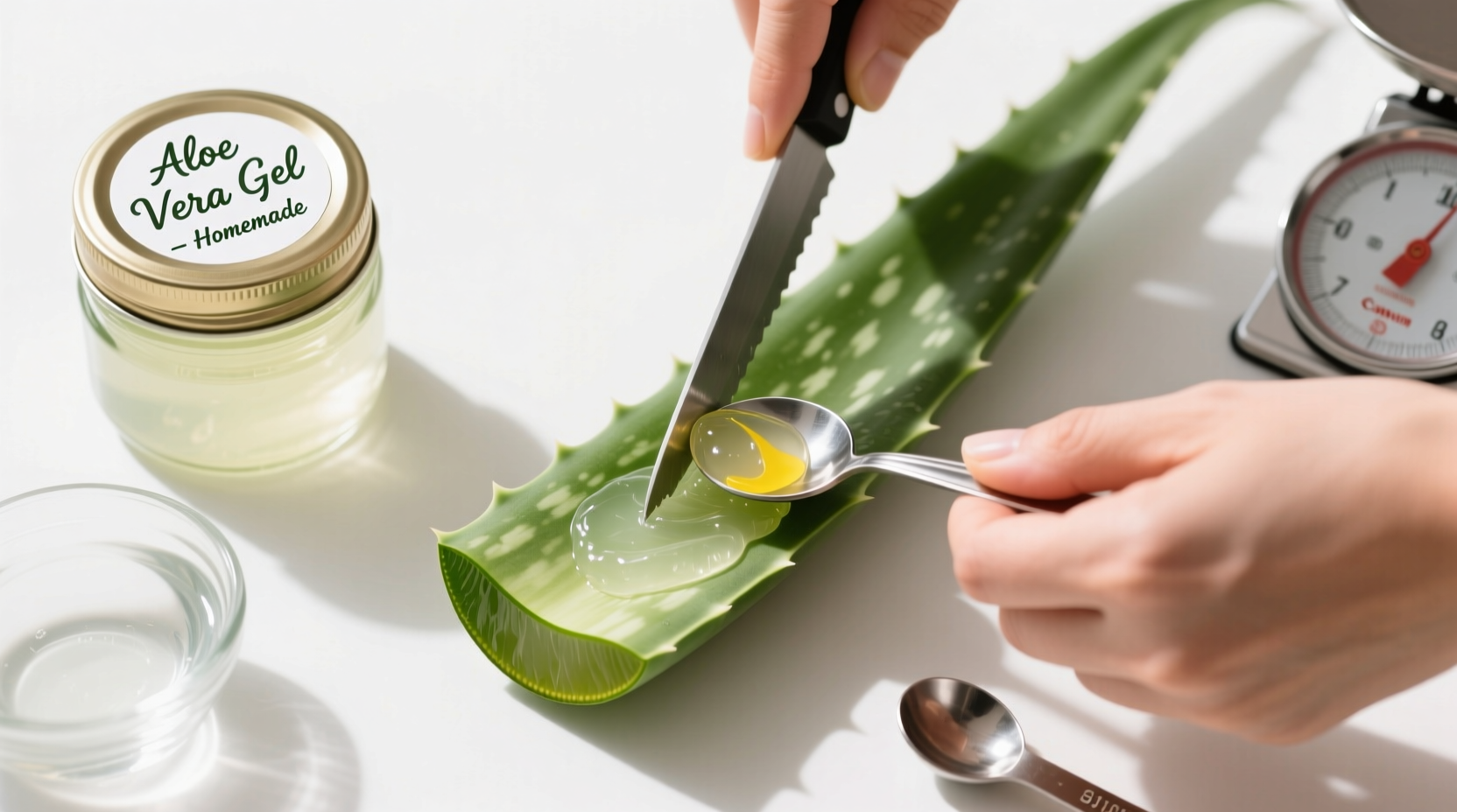 how can we make aloe vera gel at home