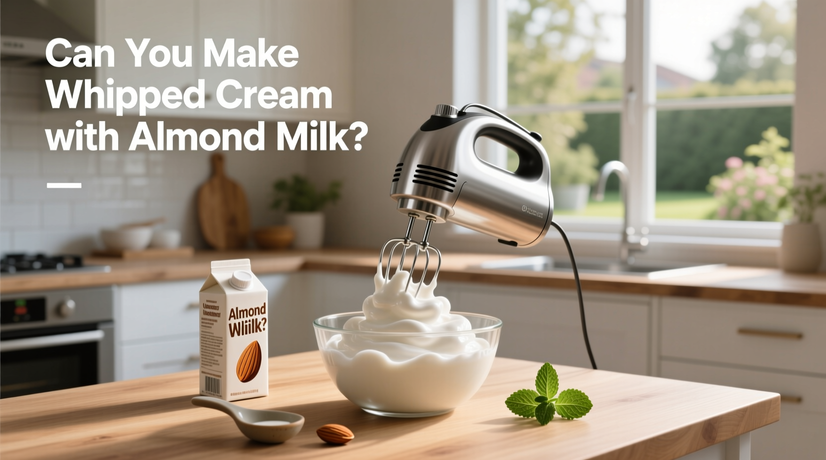 almond milk whipped cream guide