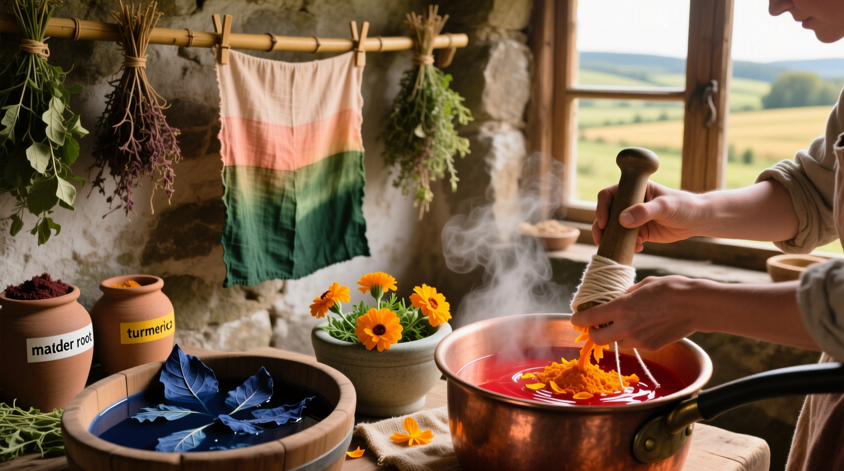 how to make natural fabric dyes