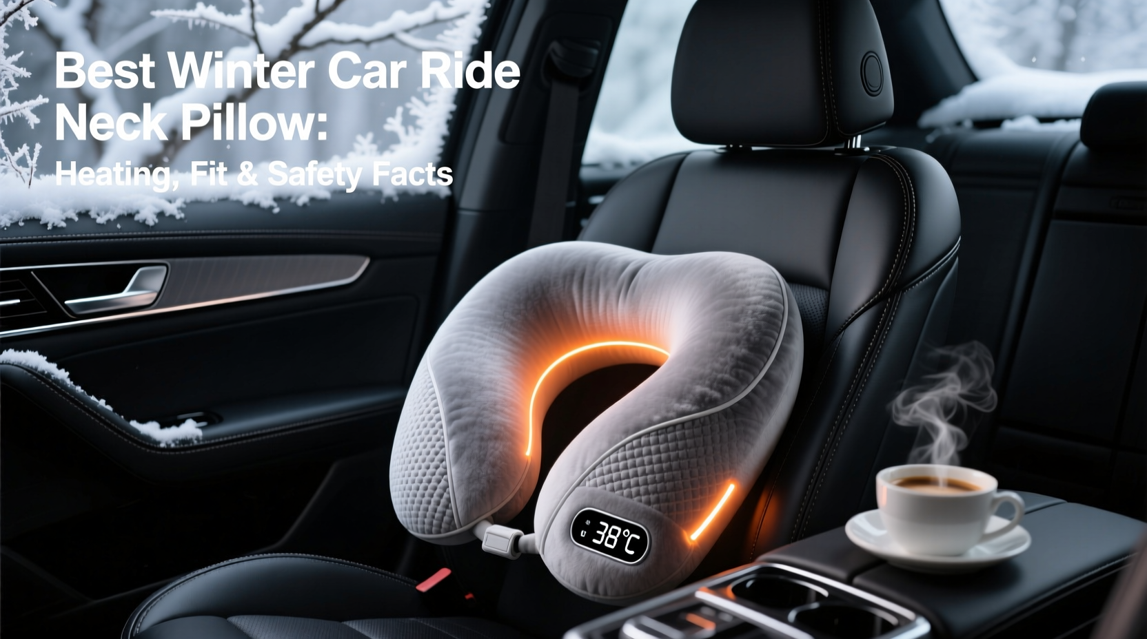 winter car ride neck pillow