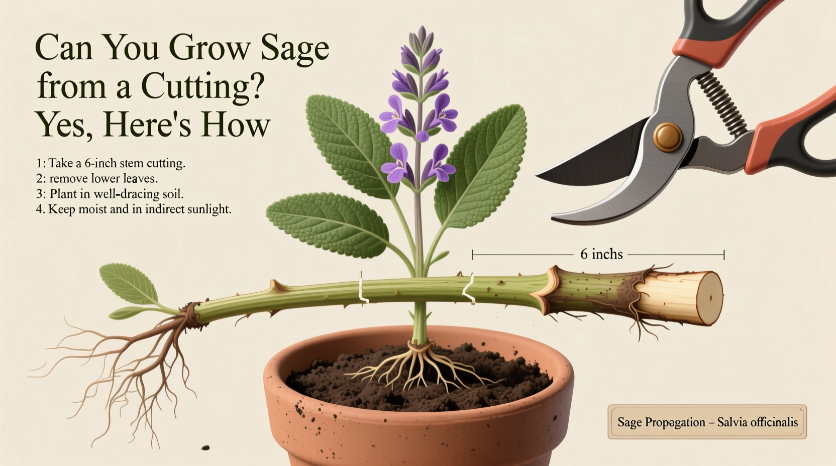 can you grow sage from a cutting