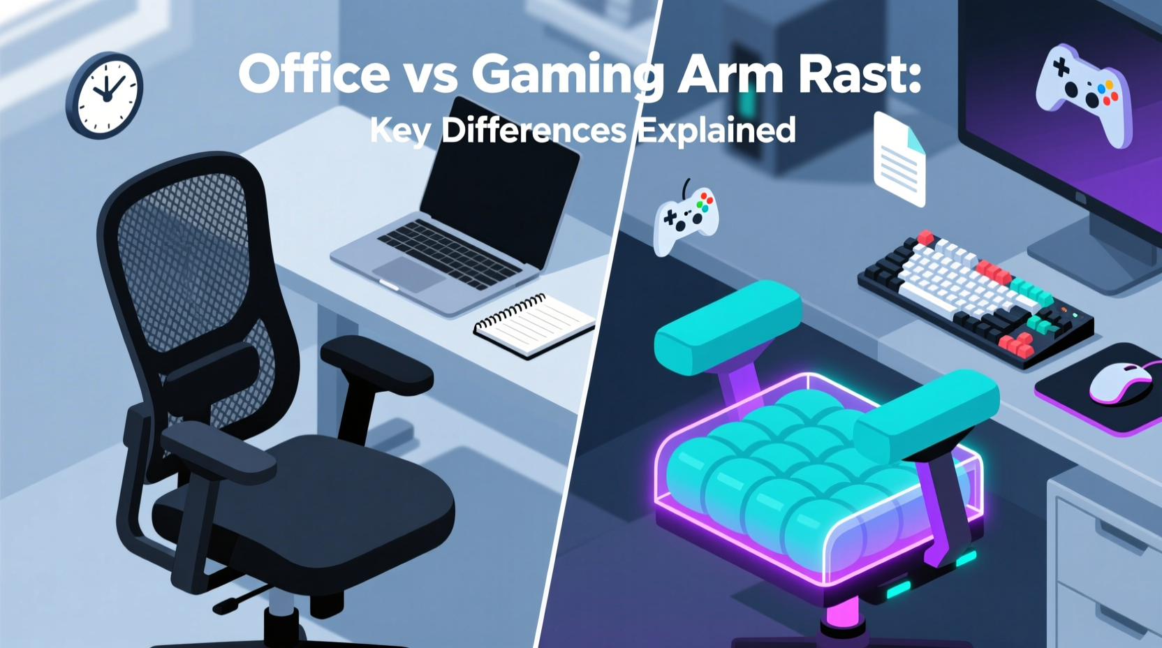 Office vs Gaming Arm Rest: Key Differences Explained
