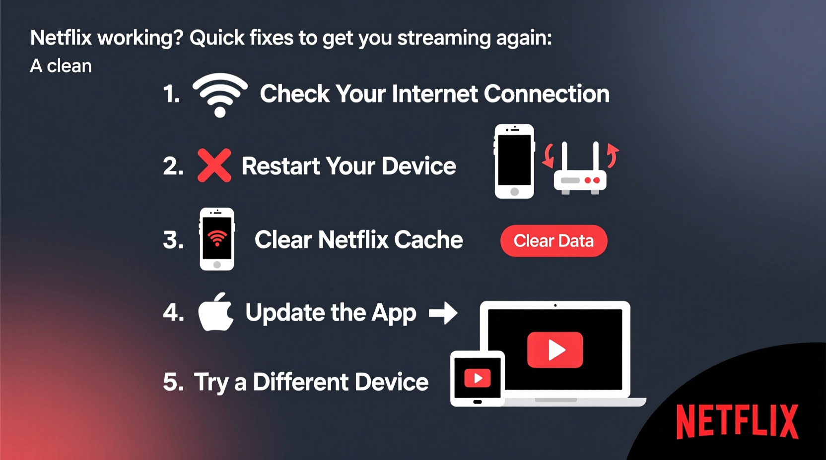 netflix not working quick fixes to get you streaming again