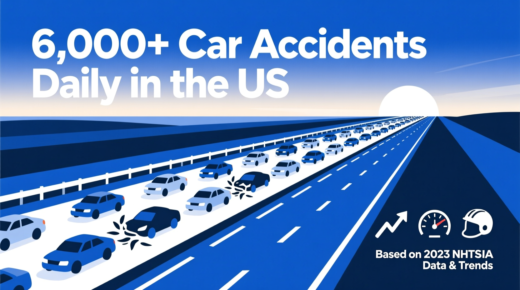 how many car accidents per day in the us