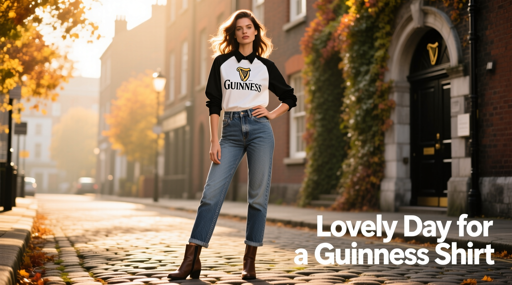lovely day for a guinness shirt womens