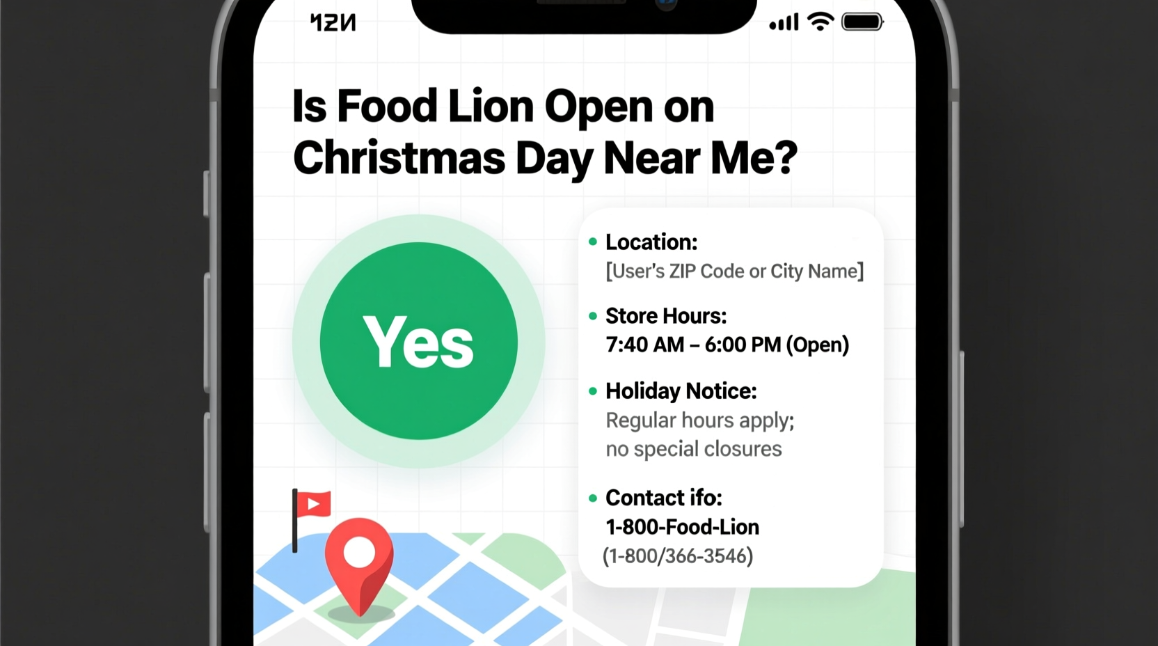 is food lion open on christmas day near me