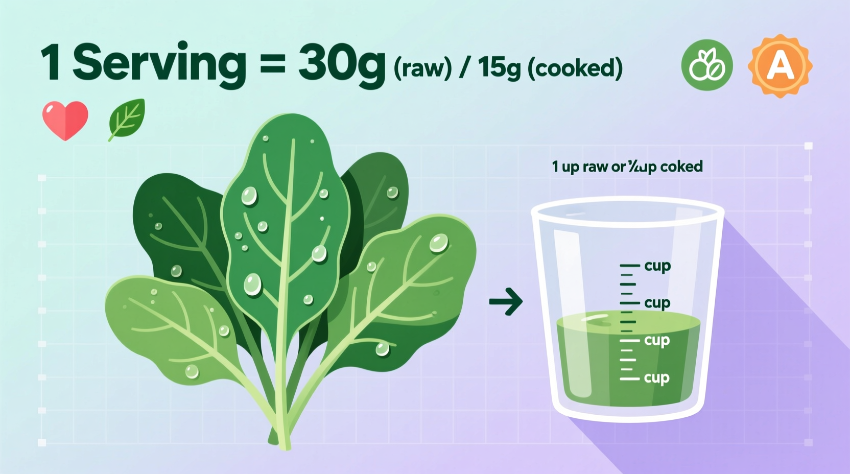 Spinach Serving Size: Raw vs Cooked Measurements Explained