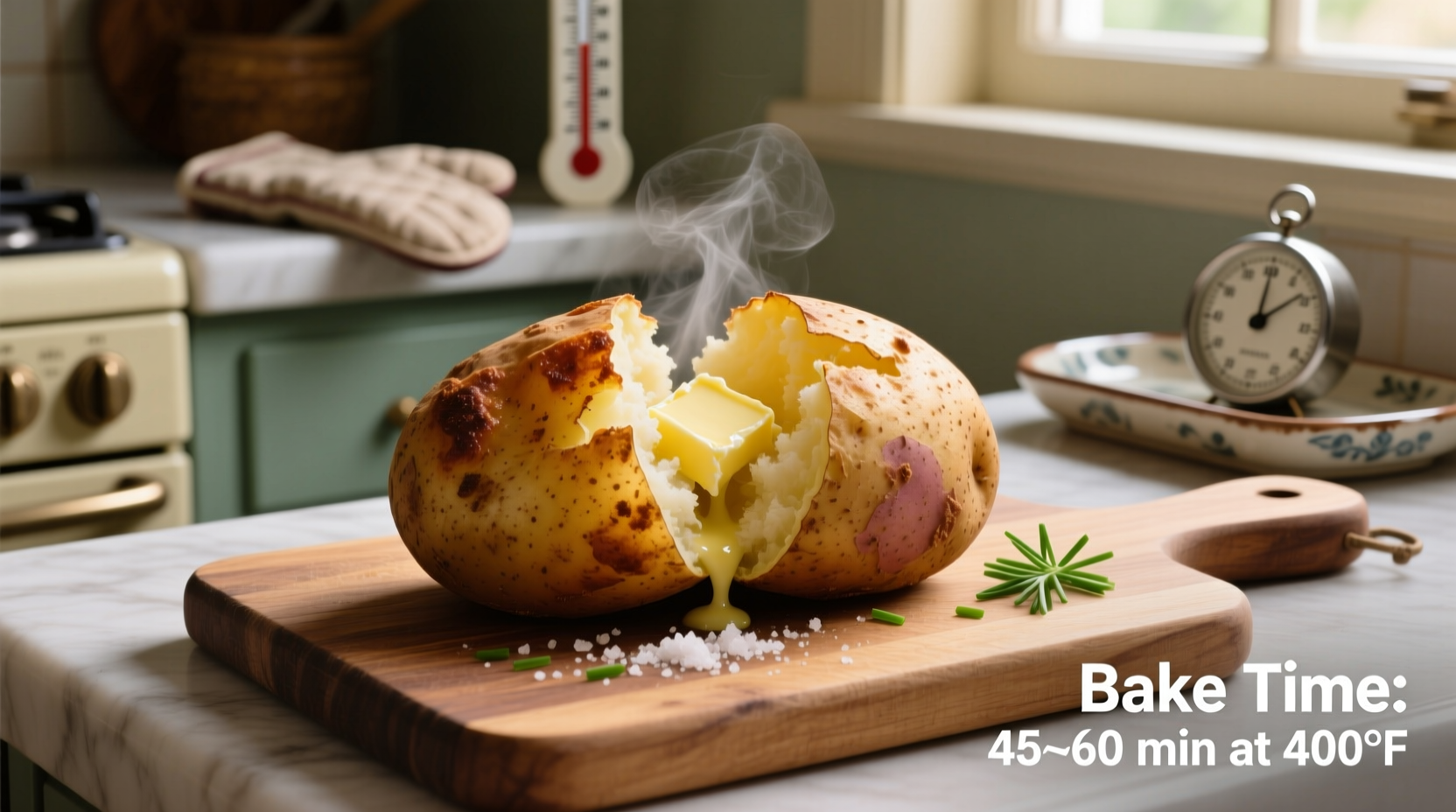 baked potato how long to bake