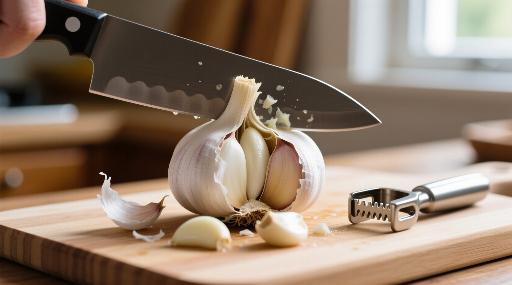 quick way to peel garlic