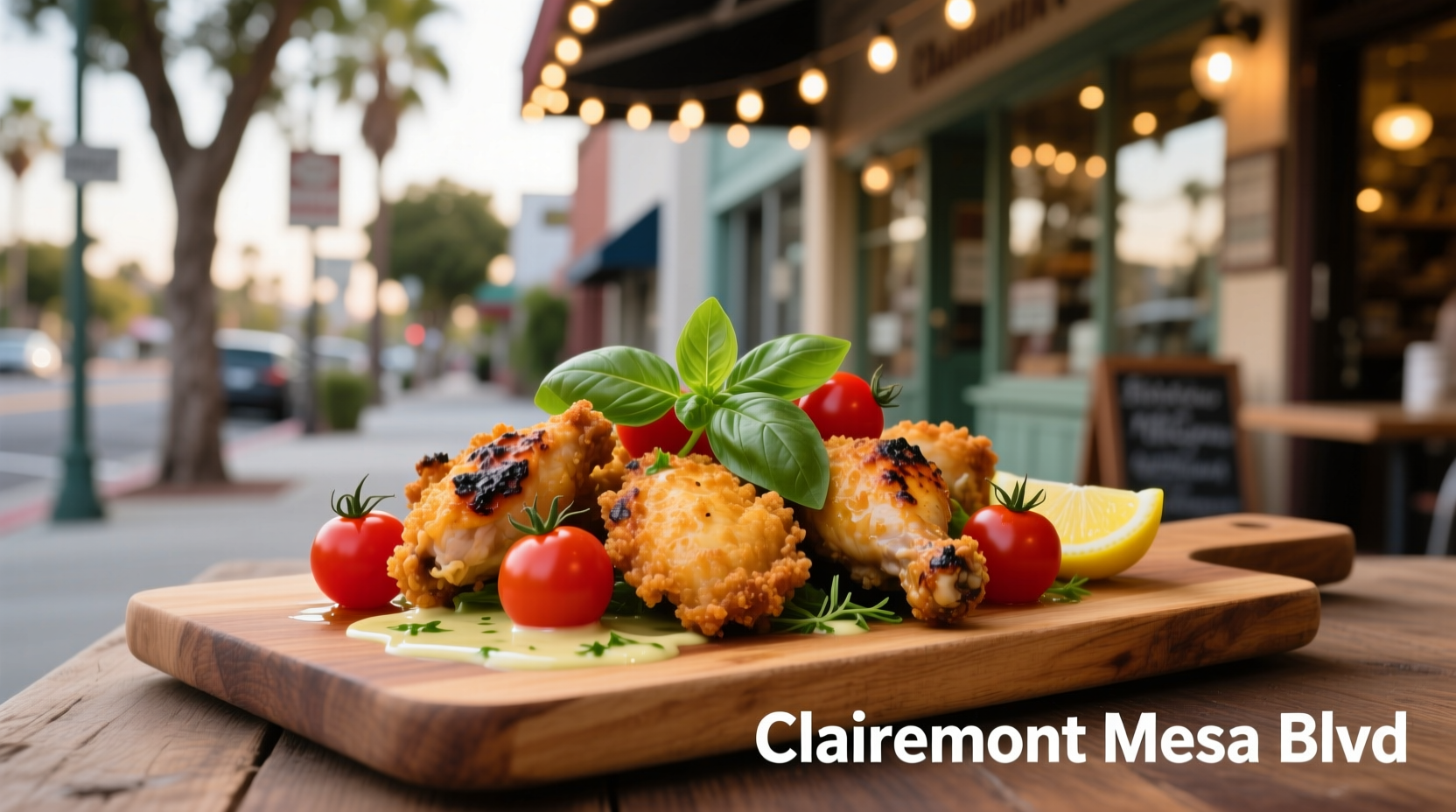 Crispy Chicken & Tomato Spots on Clairemont Mesa Blvd
