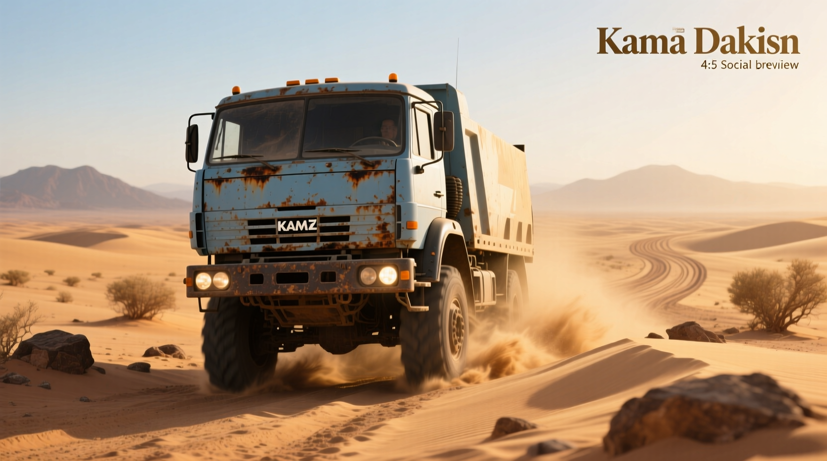 What engine is in the Kamaz Dakar truck and how does it perform?