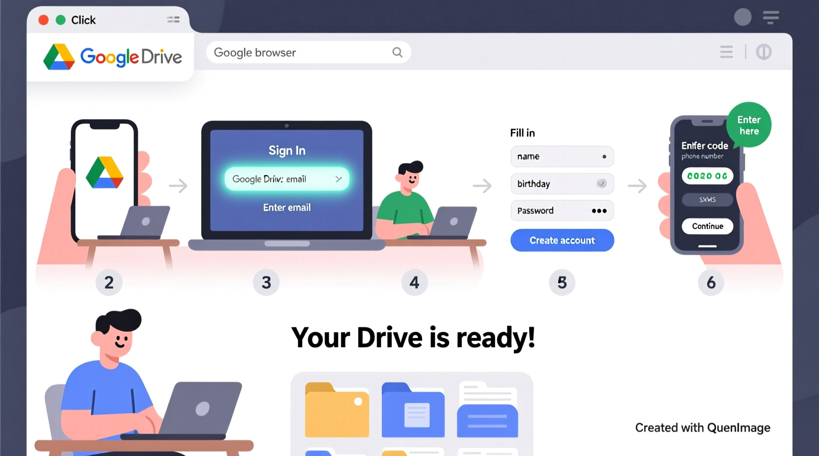 a step by step guide to setting up a new google drive account for beginners