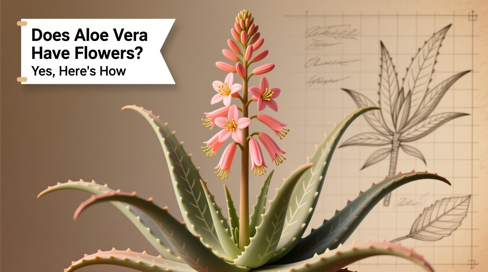 does aloe vera have flowers