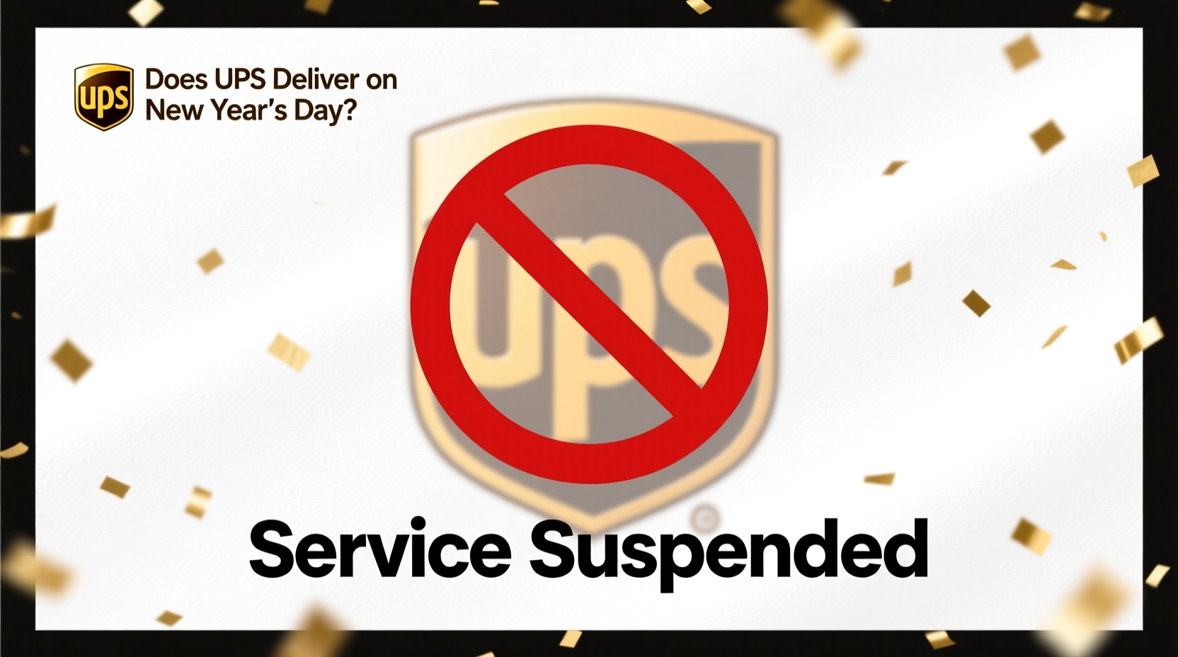 does ups deliver on new year day