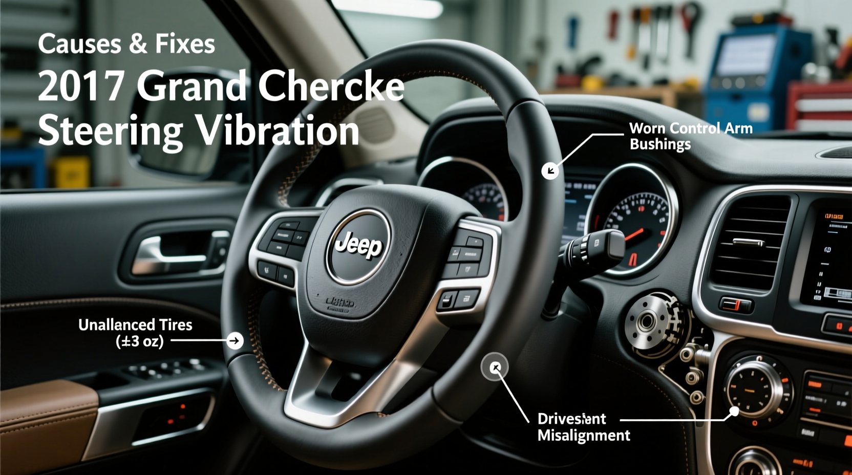 steering wheel vibration 2017 grand cherokee