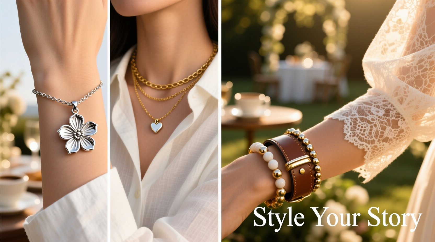 creative ways to style your four petal flower pendant bracelet for every occasion