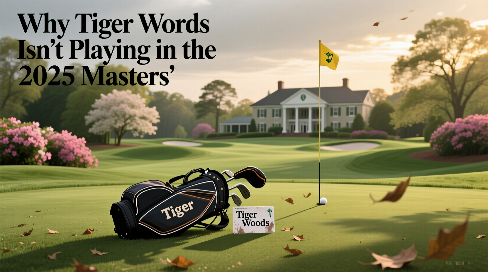 why tiger woods isnt playing in the 2025 masters tournament