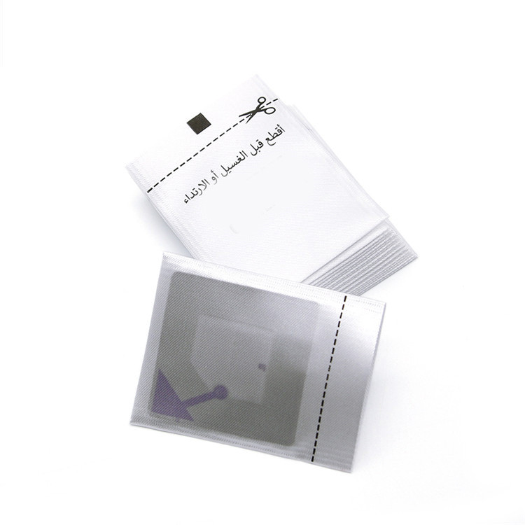Woven Security Anti-Theft Tag 8.2Mhz Alarm For Sewing On Clothing Rf Eas Soft Label