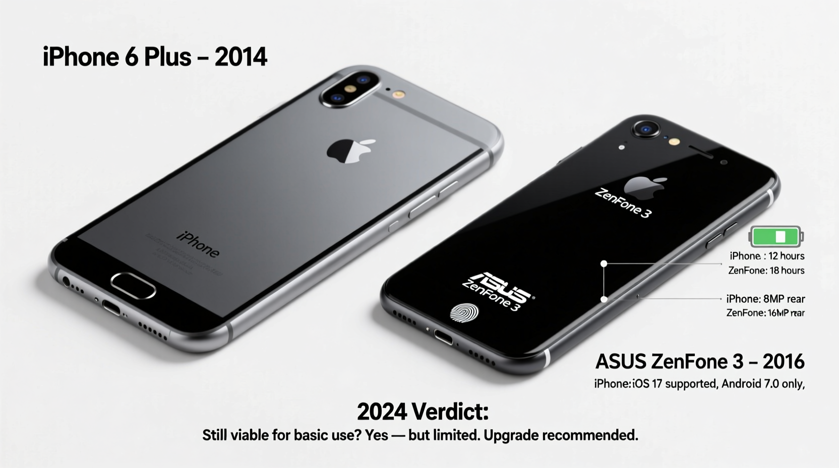 is the iphone 6 plus still worth it in 2024 or should i just get an asus zenfone 3