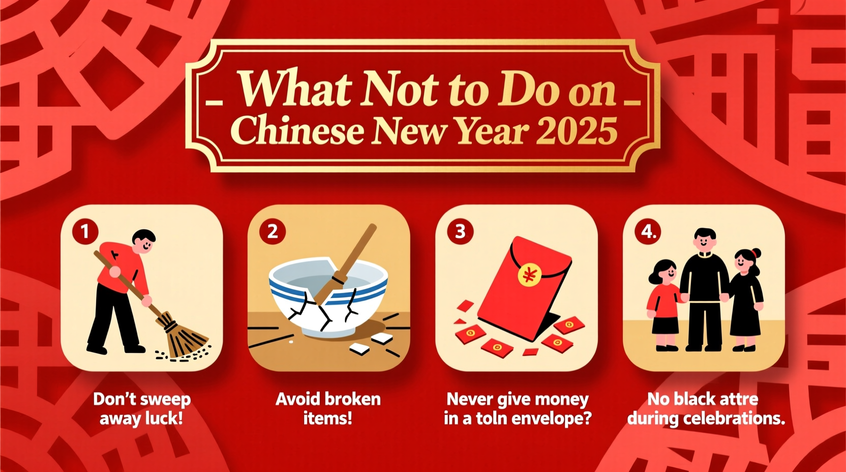 what not to do on chinese new year 2025