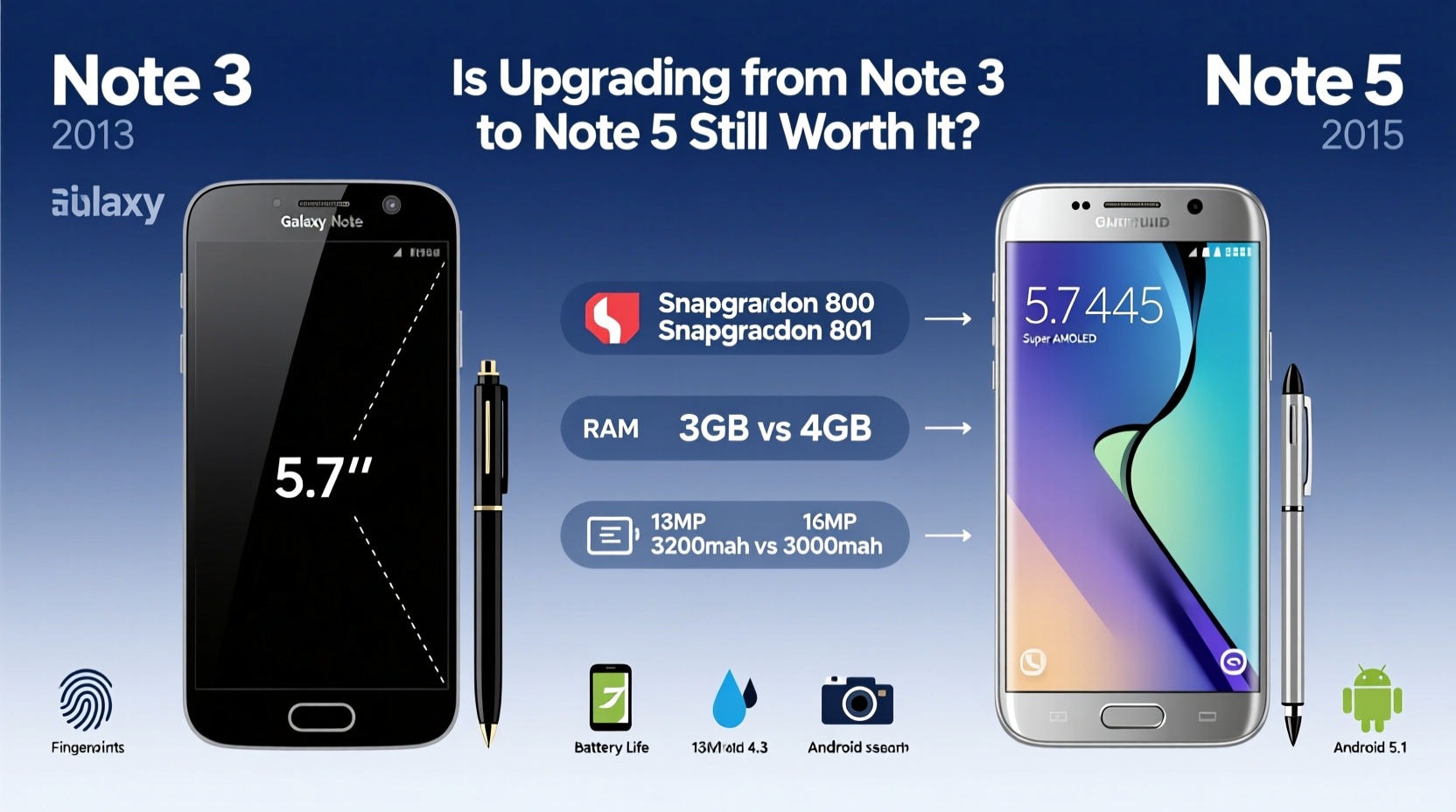 galaxy note 3 vs note 5 is it really worth upgrading after all this time