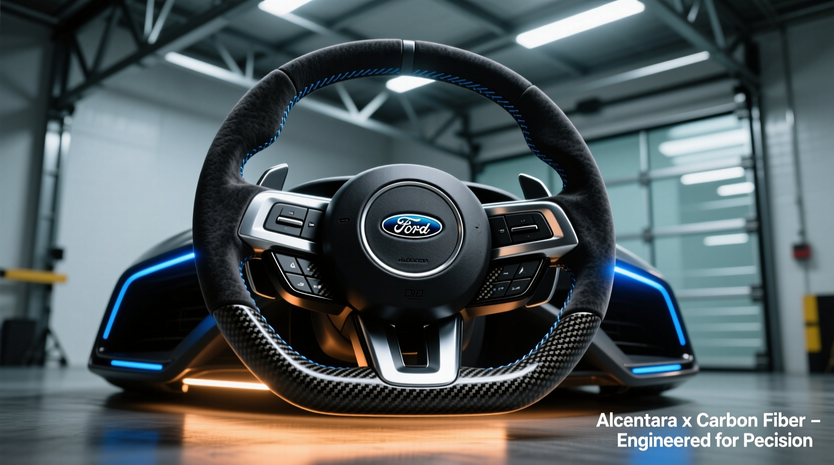 carbon vs alcantara mustang steering wheel